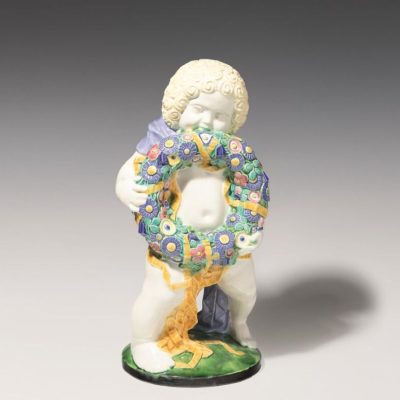 Michael Powolny (1871 - 1954) - "Putto mit Kranz - Winter"