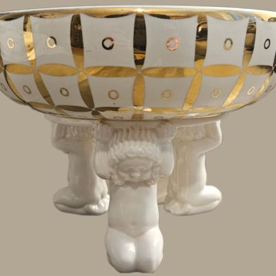 Seltener, großer Wiener Keramik Jugendstil Tafelaufsatz Michael Powolny (1871 - 1954)